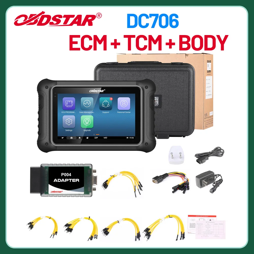 OBDSTAR DC706 ECU Tool Full Version for Car and Motorcycle ECM & TCM & BODY Clone by OBD or BENCH
OBDSTAR DC706 ECU Tool Full Version for Car and Motorcycle ECM & TCM & BODY Clone by OBD or BENCH
