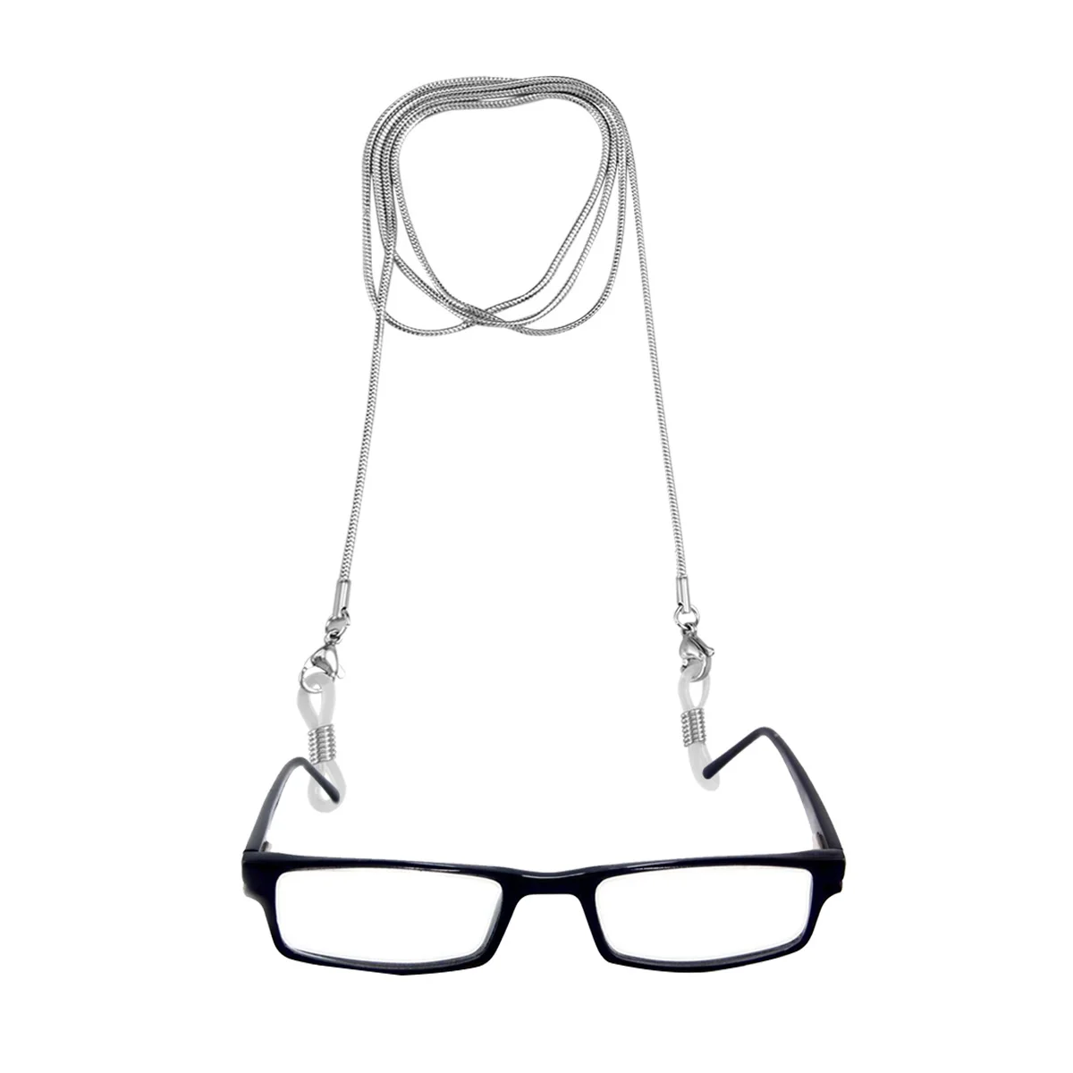 Glasses Chain 70cm Eyeglass Cords Snake Chain Style Stainless Steel Holder Non Fall Off Adjustable Rubber Ends For Men Women
Glasses Chain 70cm Eyeglass Cords Snake Chain Style Stainless Steel Holder Non Fall Off Adjustable Rubber Ends For Men Women