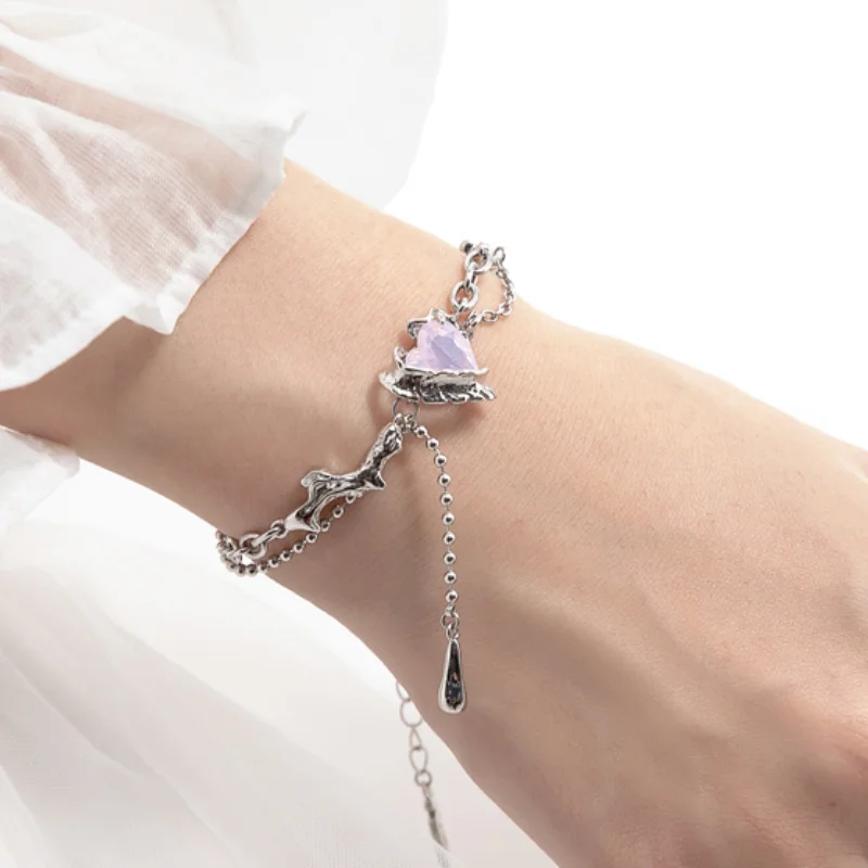 MASW Original Design Pretty Style Thick Silver Plated Pink Heart Charm Bracelet For Women Fashion Accessories Hot Selling
MASW Original Design Pretty Style Thick Silver Plated Pink Heart Charm Bracelet For Women Fashion Accessories Hot Selling