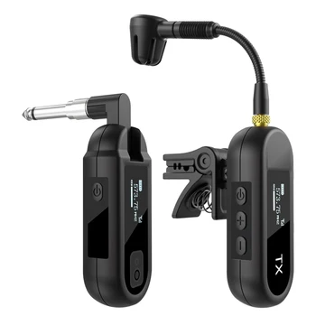 Electric Guitar Blowpipe Wireless Microphone Instrument Pickup Audio Rechargeable Transmission Lossless Microphone Parts