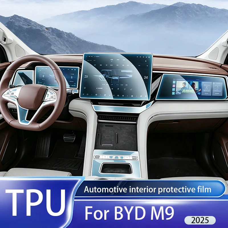 Fit for BYD M9 2025 Clear TPU PPF Anti Scratch Gear GPS Navigation Center Console Interior Decor Protective Sticker Kit
Fit for BYD M9 2025 Clear TPU PPF Anti Scratch Gear GPS Navigation Center Console Interior Decor Protective Sticker Kit