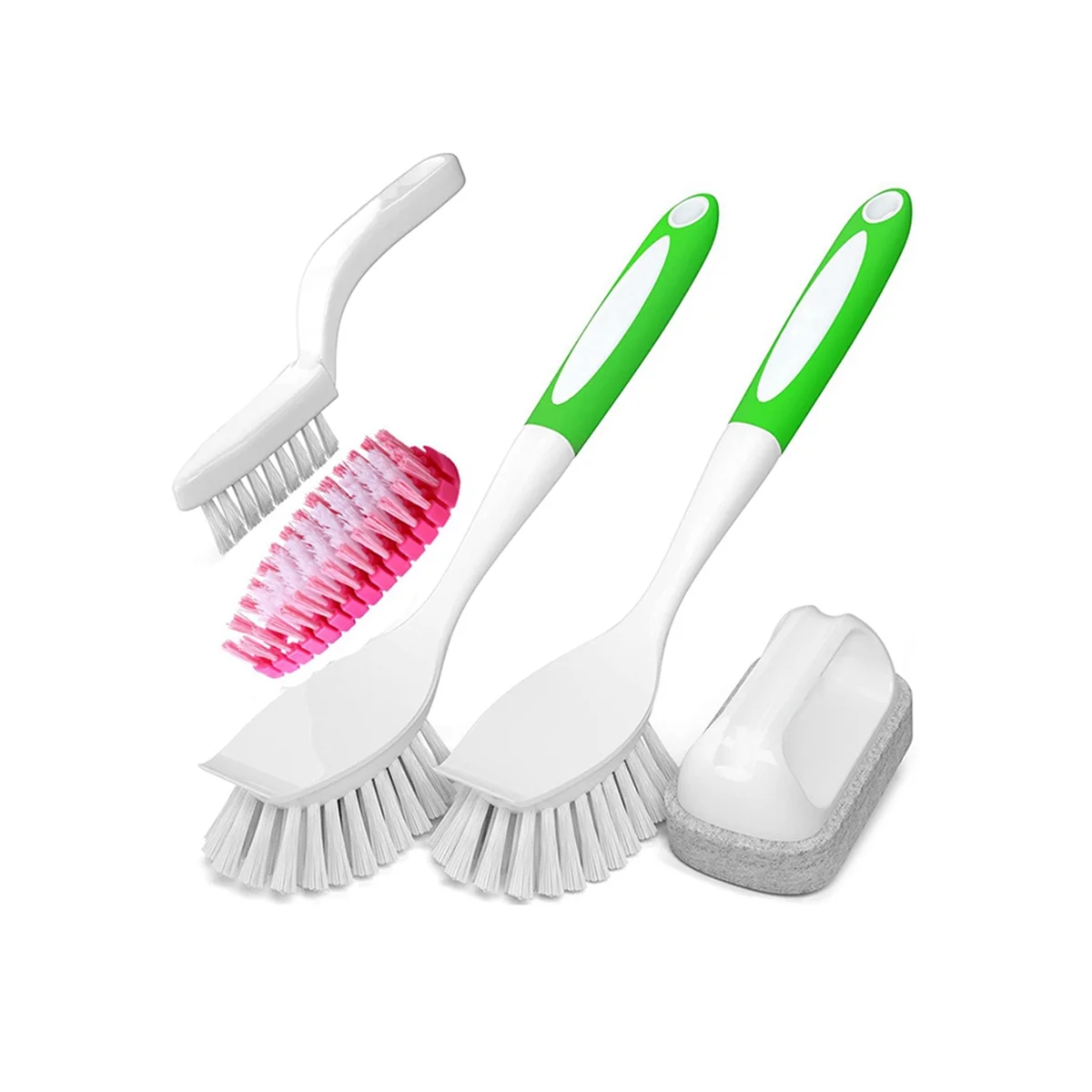 5-Piece Dishwashing Brush with Handle, Kitchen Scrub Brush for Cleaning, Suitable for Sinks and Pots
5-Piece Dishwashing Brush with Handle, Kitchen Scrub Brush for Cleaning, Suitable for Sinks and Pots