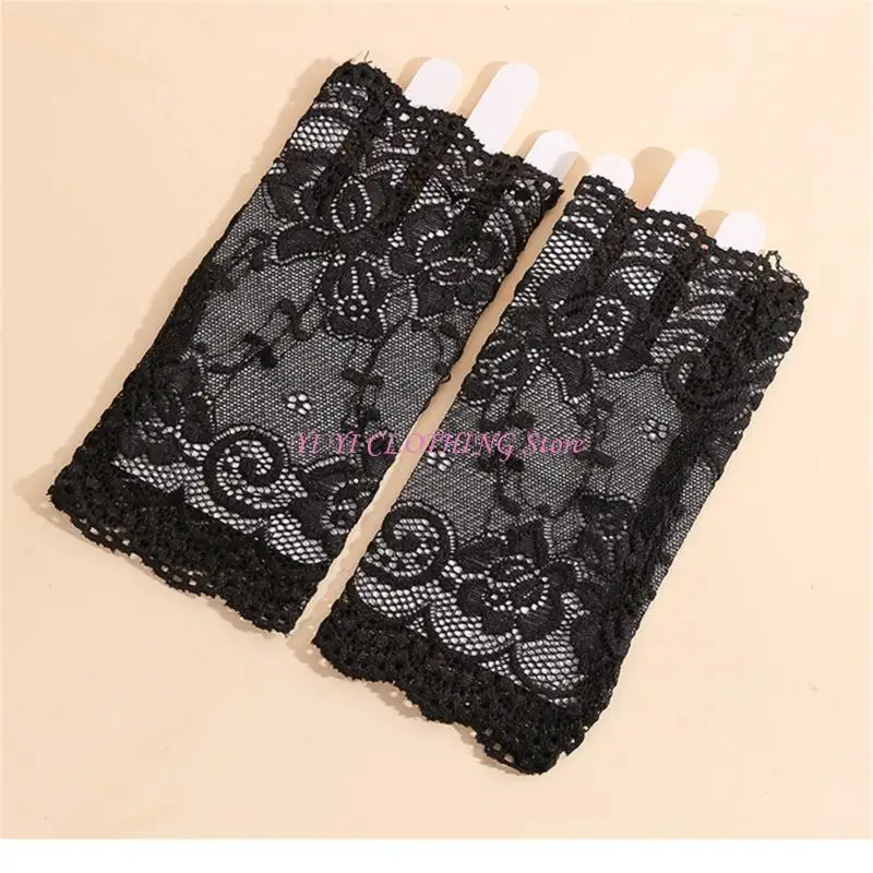 N5KF Elegant Lace Wedding Gloves For Brides Half Finger Soft Breathable Luxurious Champagne White
N5KF Elegant Lace Wedding Gloves For Brides Half Finger Soft Breathable Luxurious Champagne White