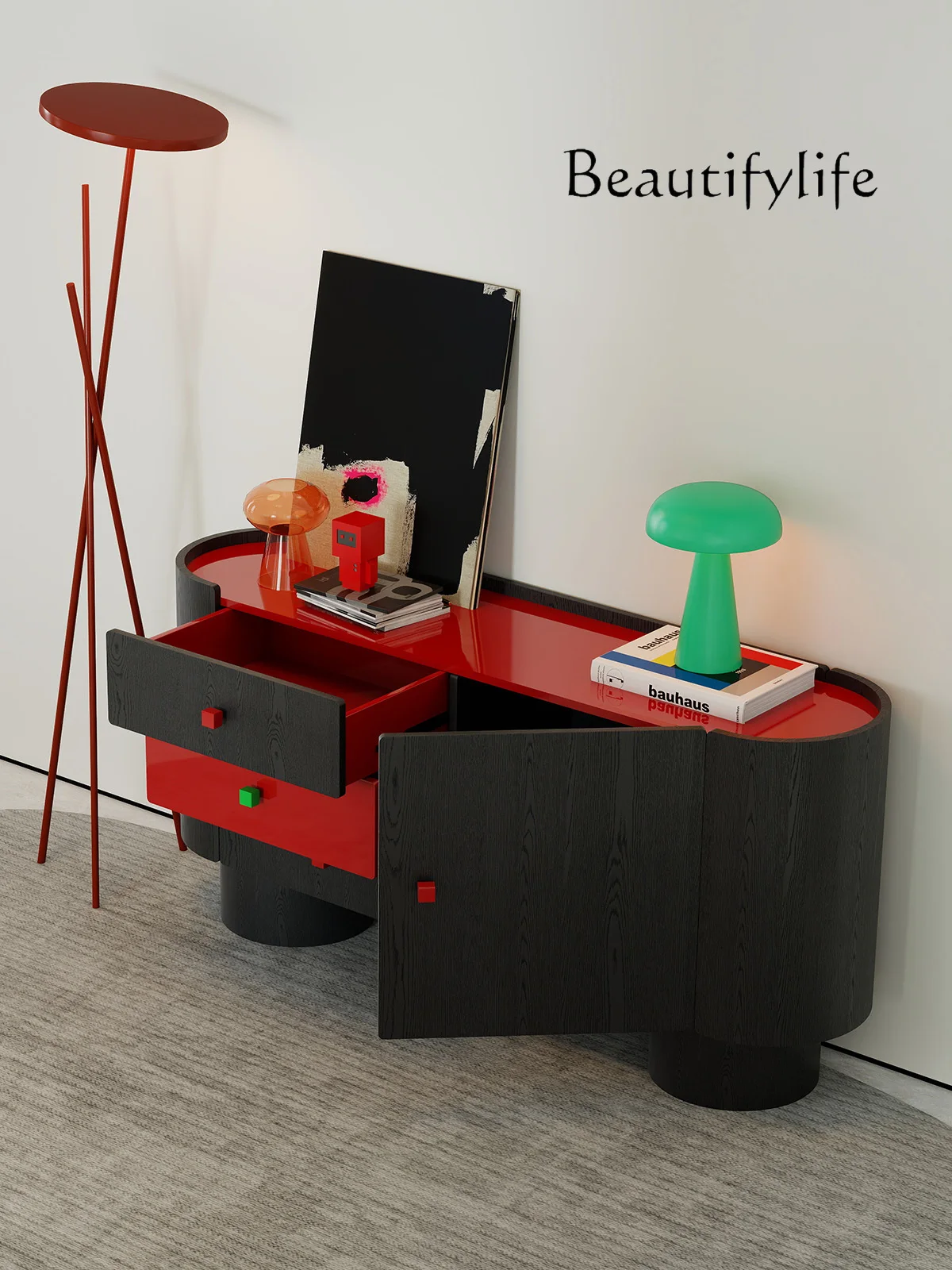 Italian minimalist dining side cabinet living room art creative designer senior entrance cabinet fashion home
Italian minimalist dining side cabinet living room art creative designer senior entrance cabinet fashion home