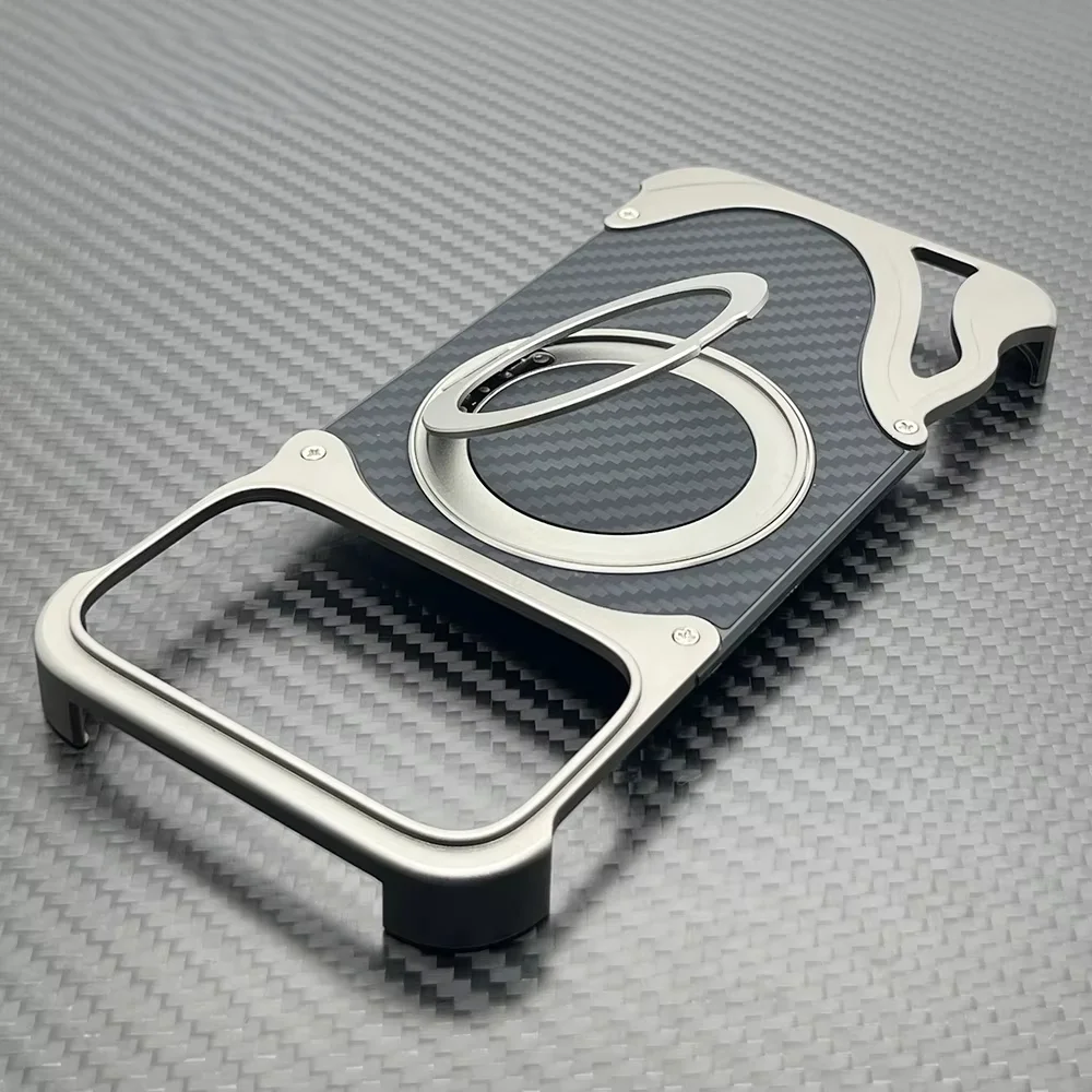 Aramid Fiber Case For iPhone 17 Pro Max Cover Frameless Metal Alloy Funda 17 Pro Carbon Back Skin Built-in 360 Bracket
Aramid Fiber Case For iPhone 17 Pro Max Cover Frameless Metal Alloy Funda 17 Pro Carbon Back Skin Built-in 360 Bracket