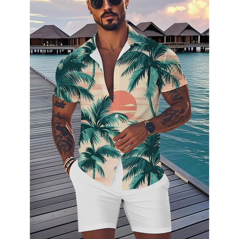 Hawaiian Shirt,Hawaiian Coconut Grove Sunset Men's Shirt,Men's Casual Short Sleeve,Men's Vacation Top
Hawaiian Shirt,Hawaiian Coconut Grove Sunset Men's Shirt,Men's Casual Short Sleeve,Men's Vacation Top