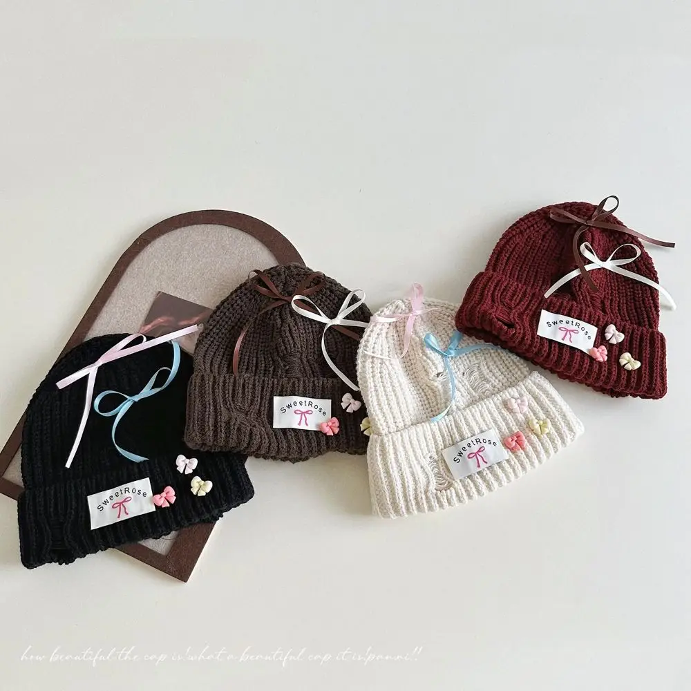Cute Korean Style Knitted Cap Sweet Bow Warm Wool Hat Women Beanies Hat Autumn Winter
Cute Korean Style Knitted Cap Sweet Bow Warm Wool Hat Women Beanies Hat Autumn Winter