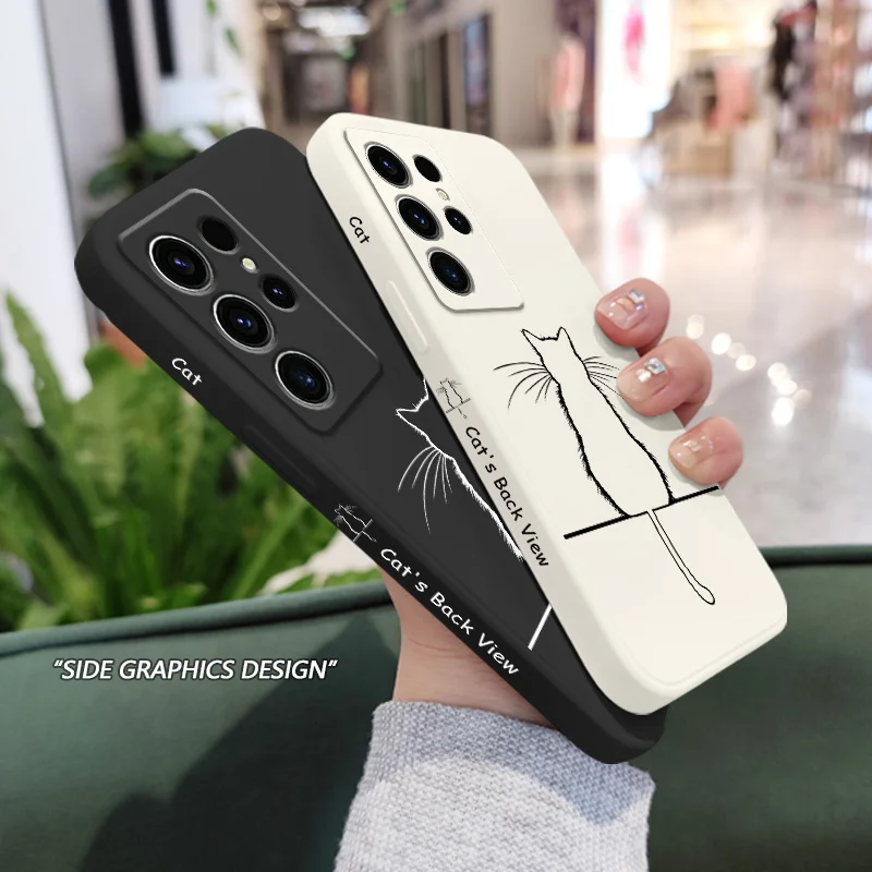 Simple Black Cat Phone Case For Samsung Galaxy S25 S24 S23 S22 S21 S20 Ultra FE S10 S10E Plus Note 20 Ultra Silicone Cover
Simple Black Cat Phone Case For Samsung Galaxy S25 S24 S23 S22 S21 S20 Ultra FE S10 S10E Plus Note 20 Ultra Silicone Cover