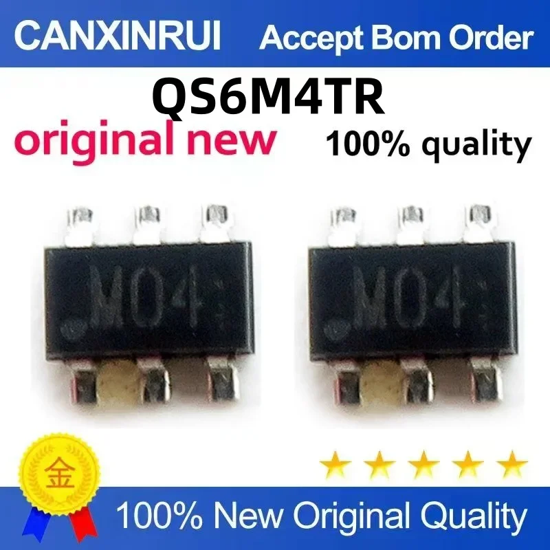 (5-100 pieces) QS6M4TR QS6M4 silk screen M04 SOT23-6 patch 30V/20V 1.5A MOSFET
(5-100 pieces) QS6M4TR QS6M4 silk screen M04 SOT23-6 patch 30V/20V 1.5A MOSFET