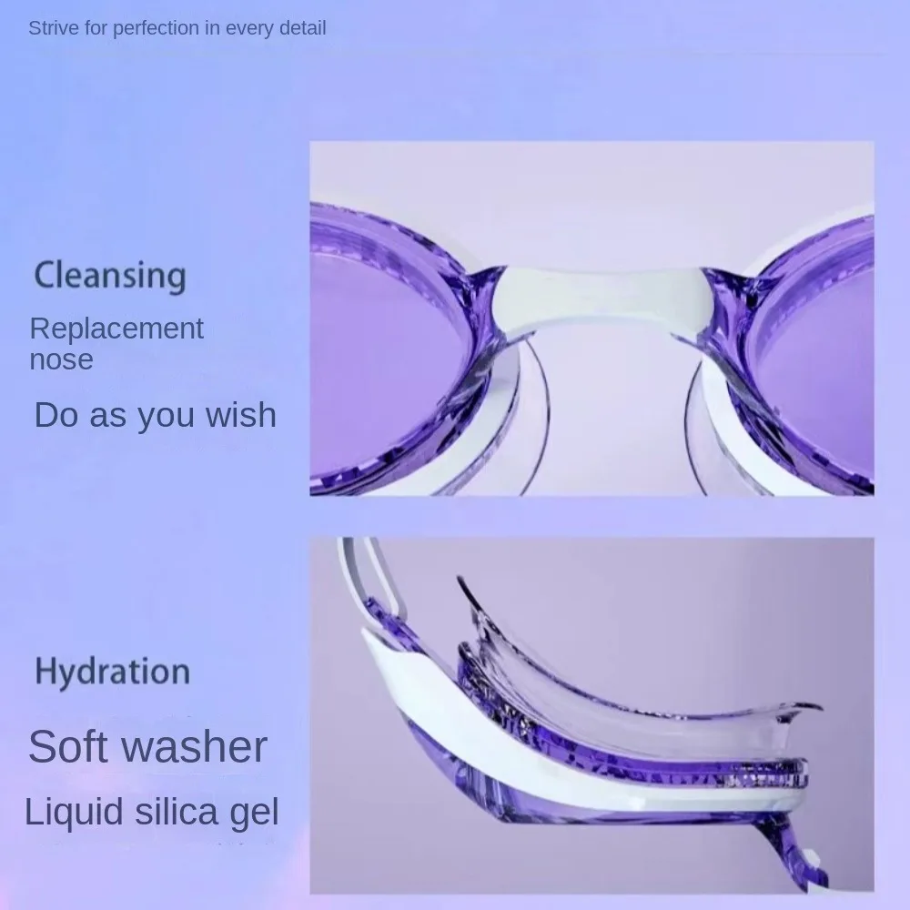 Очки для плавания для взрослых высокой четкости, противотуманные водонепроницаемые очки для плавания, шапка с гальваническим покрытием, маленькая коробка
Очки для плавания для взрослых высокой четкости, противотуманные водонепроницаемые очки для плавания, шапка с гальваническим покрытием, маленькая коробка