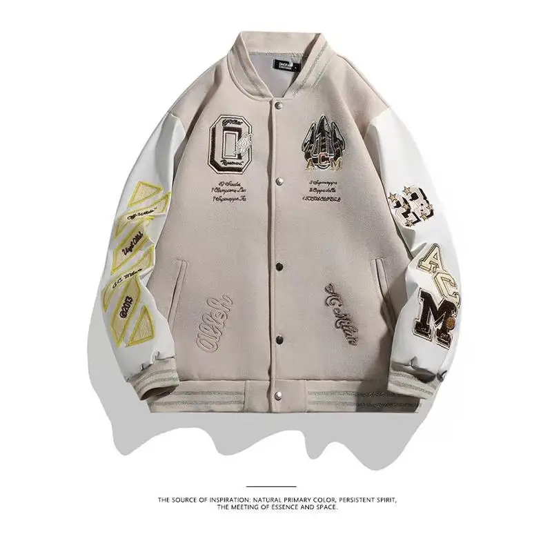 Large Size 300 Pou Retro Embroidered Baseball Jaet Men's Pilot Sle American Trendy Spring Autumn Long Sve Outerwear
Large Size 300 Pou Retro Embroidered Baseball Jaet Men's Pilot Sle American Trendy Spring Autumn Long Sve Outerwear