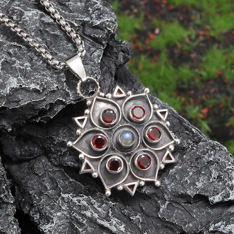 Retro Fashion Ethnic Style Gemstone Lotus Pendant Necklace Women's Casual Party Jewelry Accessories
Retro Fashion Ethnic Style Gemstone Lotus Pendant Necklace Women's Casual Party Jewelry Accessories