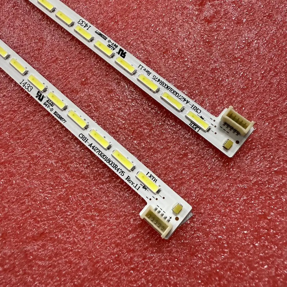LED strip for Supra STV-LC42ST670FL00 LC420DUJ-SGK1 CRH-A4270201803R475REV1.1 CRH-A4270201803L475Rev1.1 1555-R4205000-LA
LED strip for Supra STV-LC42ST670FL00 LC420DUJ-SGK1 CRH-A4270201803R475REV1.1 CRH-A4270201803L475Rev1.1 1555-R4205000-LA