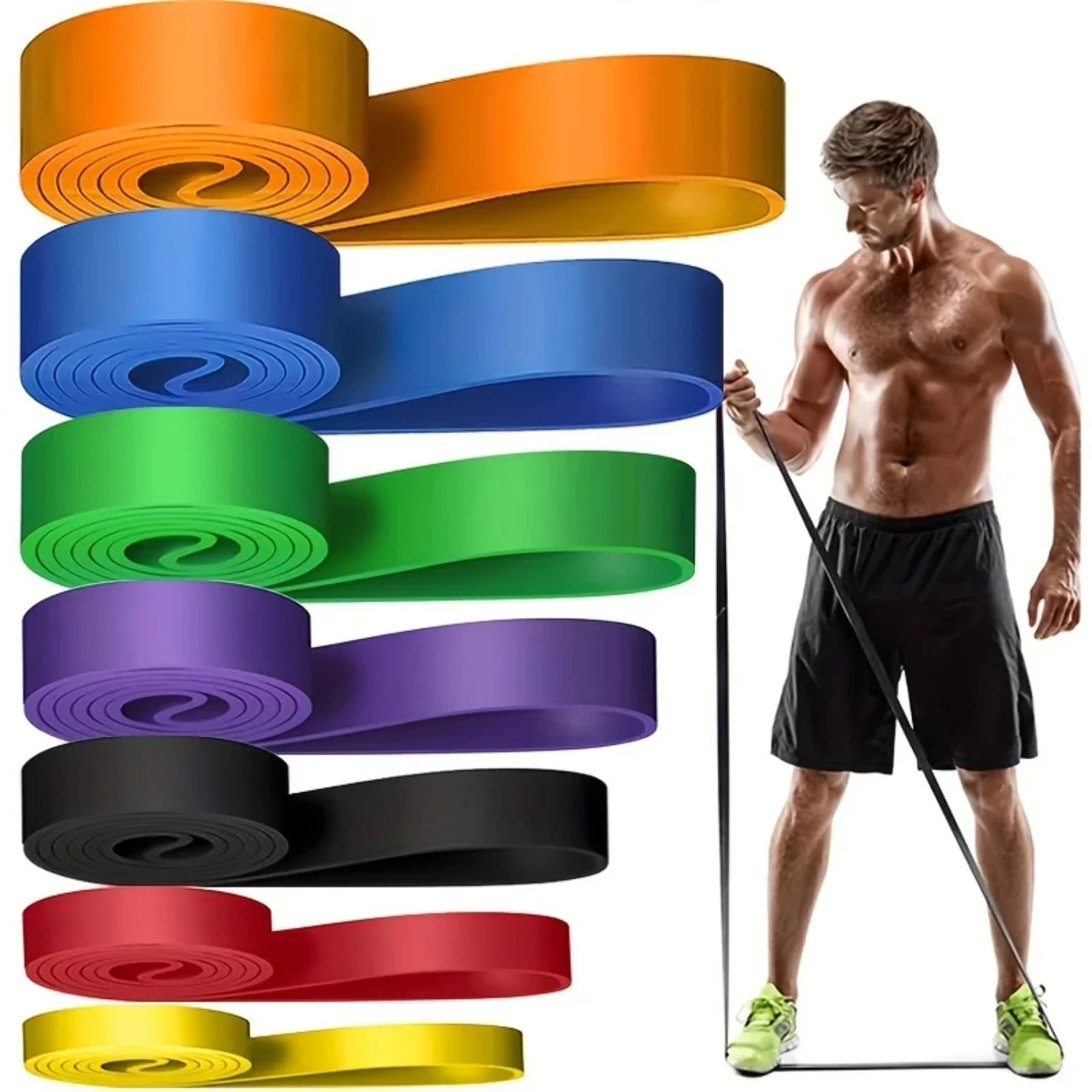 Portable and Elastic Highly Effective Premium Rubber Resistance Bands for Intense Body Building - Dynamic Sport Exercise Equipme
Portable and Elastic Highly Effective Premium Rubber Resistance Bands for Intense Body Building - Dynamic Sport Exercise Equipme