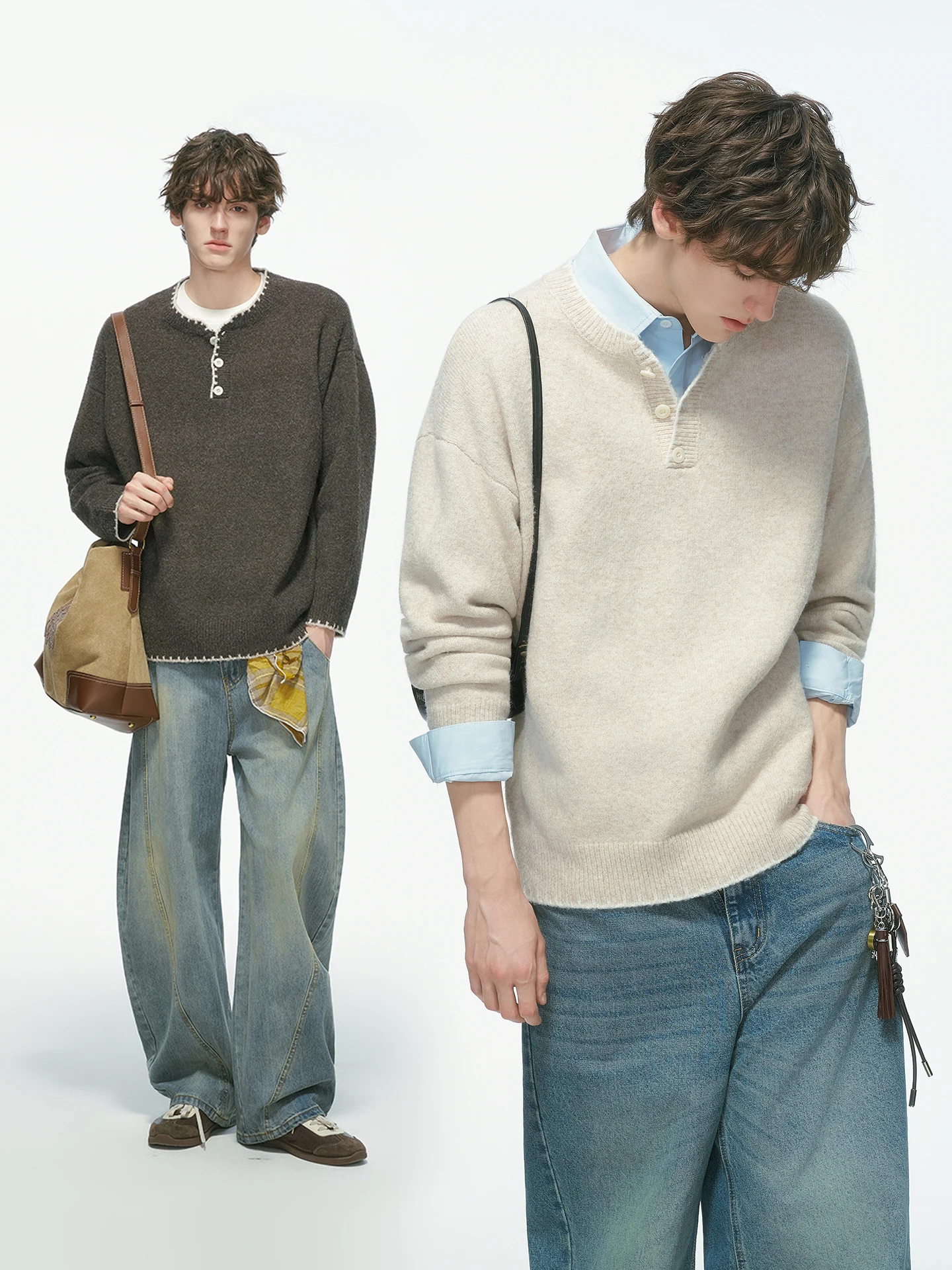 Men's Wool Blend Knitwear Henry Collar Sweater Winter Inner Wear Casual Style Polyester Nylon Spandex Blend Warm Thickened
Men's Wool Blend Knitwear Henry Collar Sweater Winter Inner Wear Casual Style Polyester Nylon Spandex Blend Warm Thickened