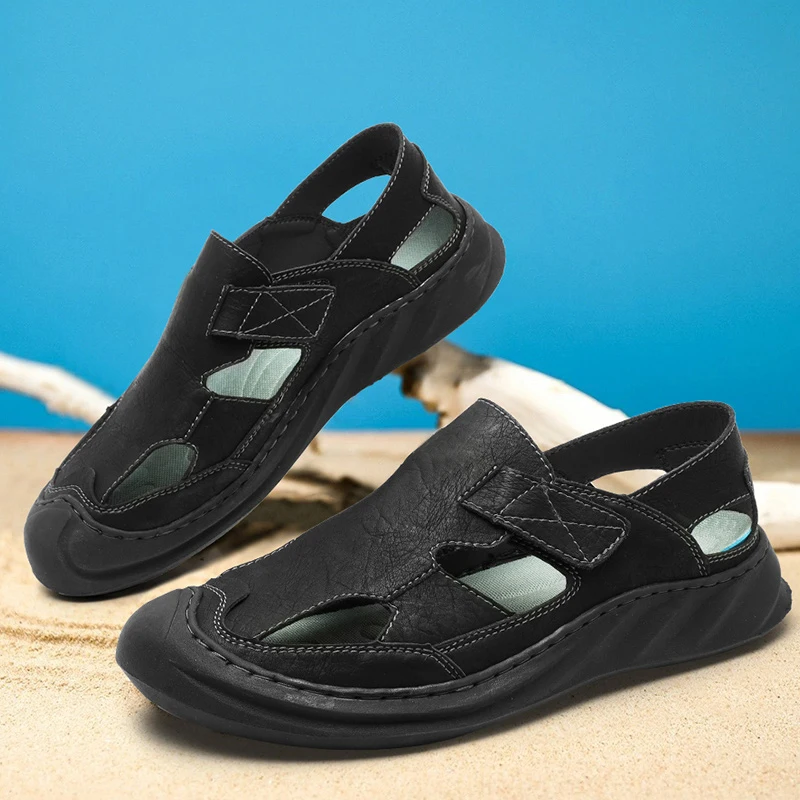 Мужские повседневные сандалии, летние уличные дышащие пляжные туфли, мягкая удобная походная обувь, нескользящая, износостойкая, новинка 2025 года
Мужские повседневные сандалии, летние уличные дышащие пляжные туфли, мягкая удобная походная обувь, нескользящая, износостойкая, новинка 2025 года
