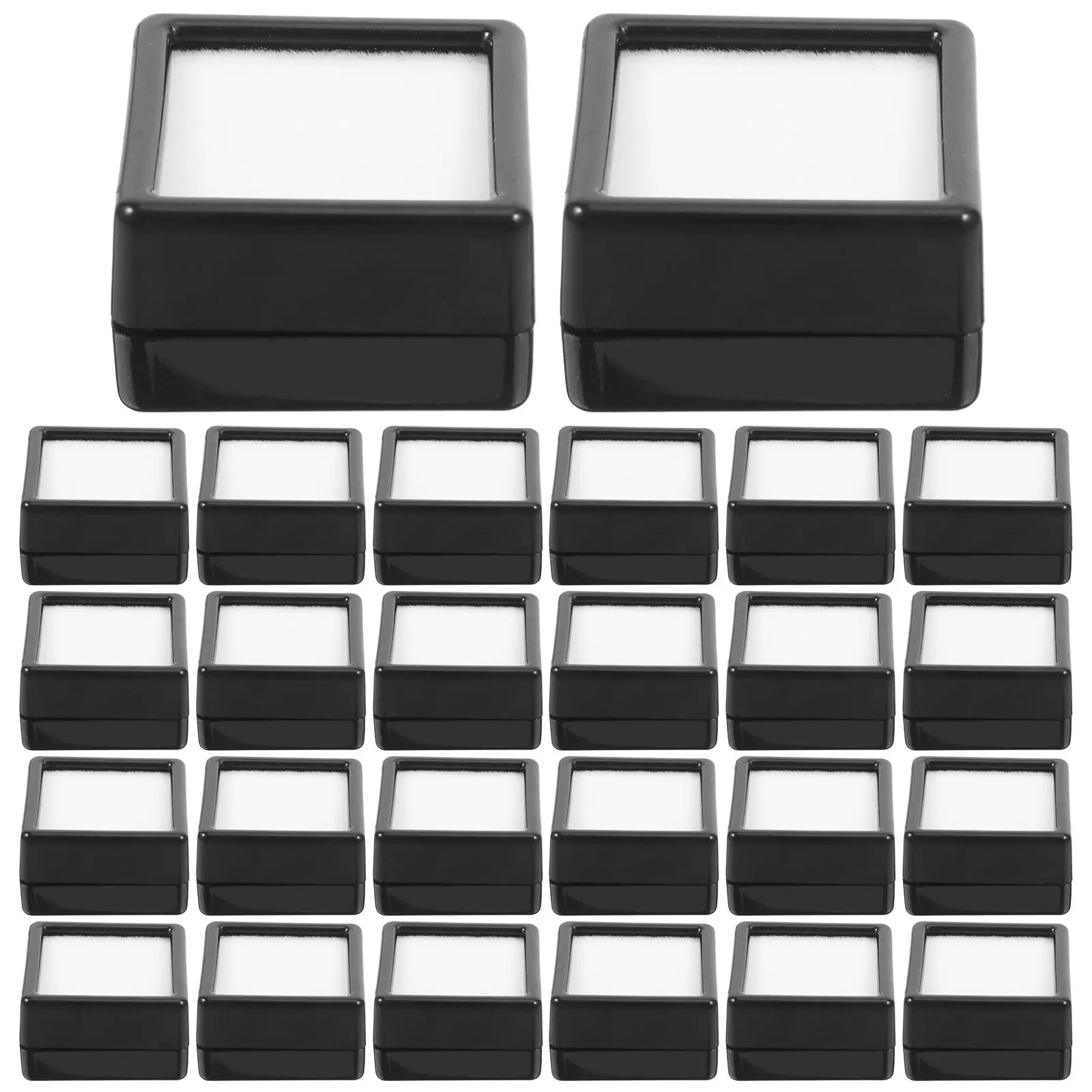 70 Pcs Display Boxes 29 5mm Plastic Square Cases Clear Window for Gems Jewelry Diamonds Accessories Packaging
70 Pcs Display Boxes 29 5mm Plastic Square Cases Clear Window for Gems Jewelry Diamonds Accessories Packaging