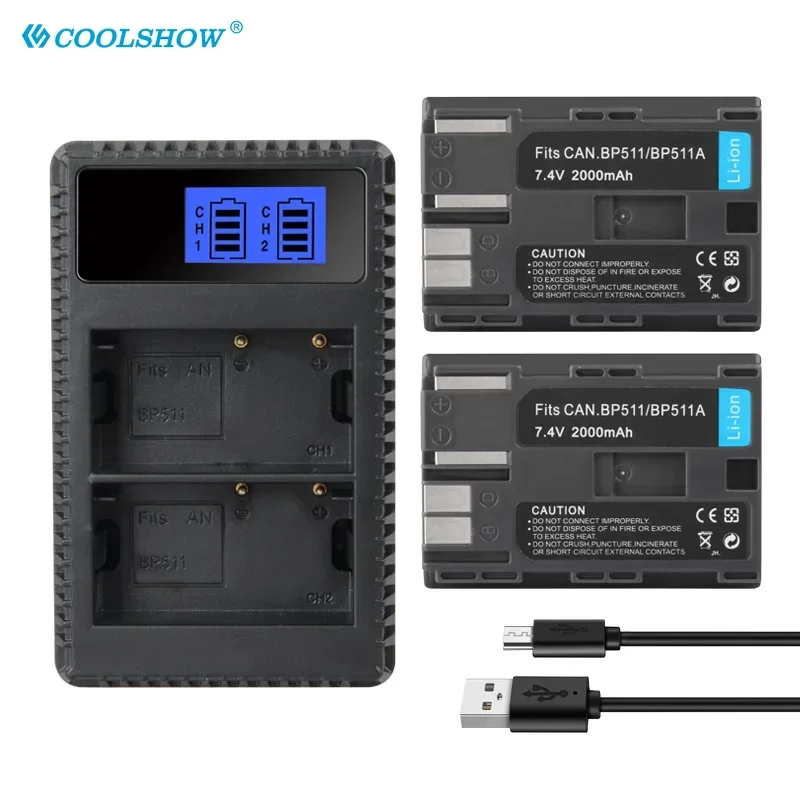 Аккумулятор 2000 мАч BP-511 BP-511A для Canon EOS 300D 5D 10D 20D 30D 50D D60 40D G6 BP511 FV40 FV100 200 BP 511 Аккумуляторы для камеры
Аккумулятор 2000 мАч BP-511 BP-511A для Canon EOS 300D 5D 10D 20D 30D 50D D60 40D G6 BP511 FV40 FV100 200 BP 511 Аккумуляторы для камеры