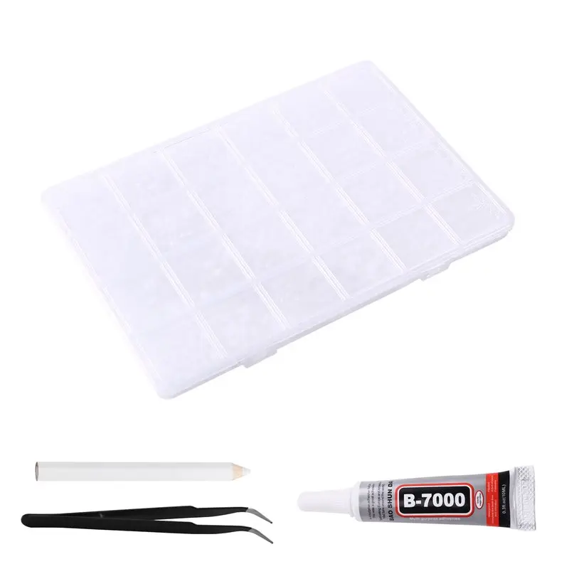 ABIT For Makeup Design 24 Grids Bedazzling Kit 10000PCS White Nails Charms 2/3/4/5/6/8Mm Flatback Nails Gem For Clothing Art Boo
ABIT For Makeup Design 24 Grids Bedazzling Kit 10000PCS White Nails Charms 2/3/4/5/6/8Mm Flatback Nails Gem For Clothing Art Boo