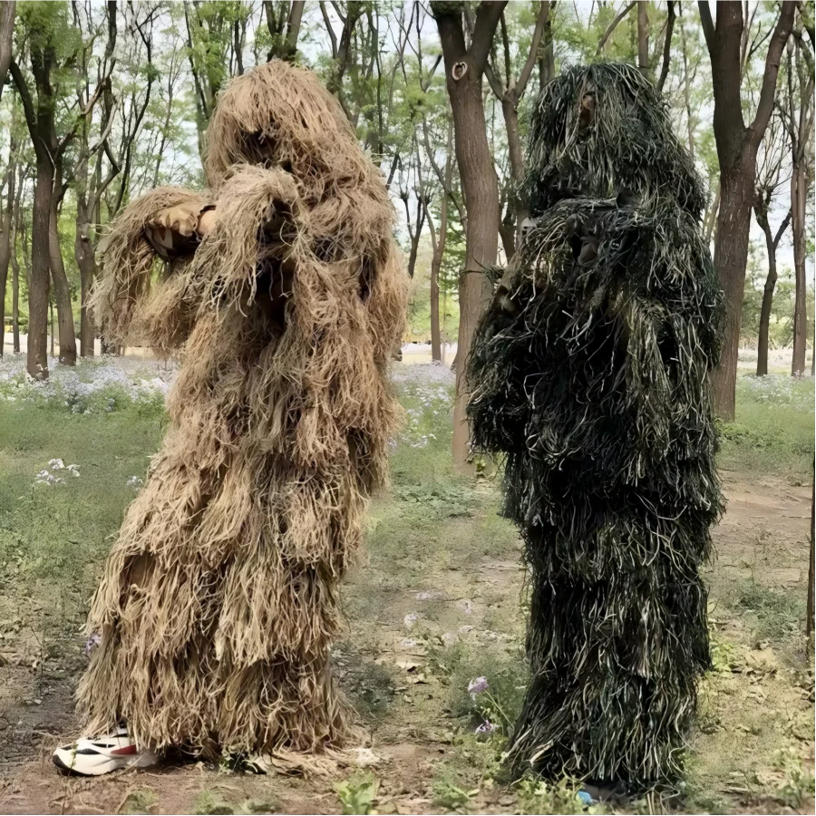 5Pcs/Set Ghillie Suit 3D Camouflage Hunting Apparel with Jacket Pants Hood Garland Carry Bag for Youth Adults Woodland Clothes
5Pcs/Set Ghillie Suit 3D Camouflage Hunting Apparel with Jacket Pants Hood Garland Carry Bag for Youth Adults Woodland Clothes