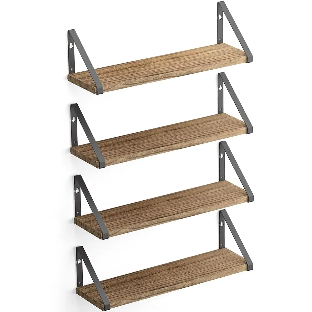 Ponza Floating Shelves Wall Mounted Set Of 4, Wall Shelves For Bedroom, Bathroom, Living Room, Kitchen, Natural Burnt Rustic
Ponza Floating Shelves Wall Mounted Set Of 4, Wall Shelves For Bedroom, Bathroom, Living Room, Kitchen, Natural Burnt Rustic