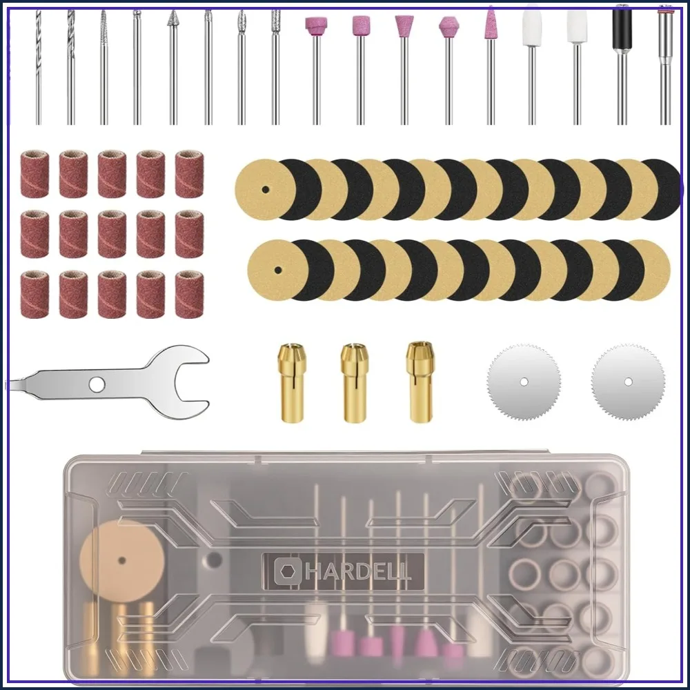 69 Pcs Rotary Tool Accessories Kit with 3 Chucks for Small DIY Projects, Resin Cutting, Sanding, Grinding, Engraving, Polishing, Drilling
69 Pcs Rotary Tool Accessories Kit with 3 Chucks for Small DIY Projects, Resin Cutting, Sanding, Grinding, Engraving, Polishing, Drilling
