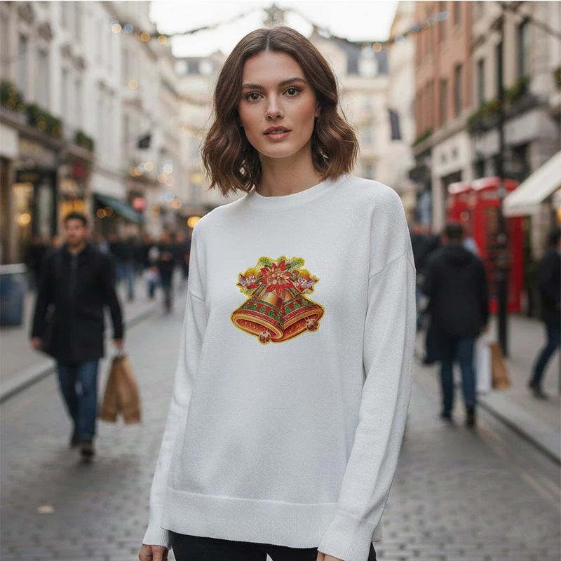 Casual Christmas Printed Pattern Warm Sweatshirt Winter Knitted Bottoming Coat Y2K Fashion Street Christmas Women's Pullover
Casual Christmas Printed Pattern Warm Sweatshirt Winter Knitted Bottoming Coat Y2K Fashion Street Christmas Women's Pullover