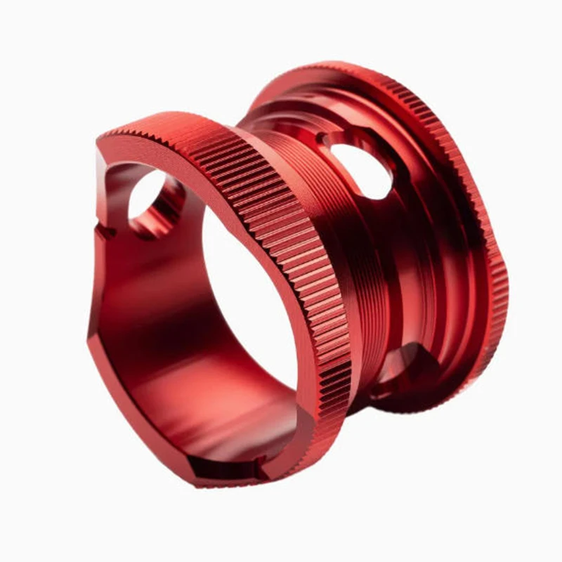 Custom Cnc Parts Red Aluminum Alloy Knurled Operation Connection Sleeve Anodized Aluminum
Custom Cnc Parts Red Aluminum Alloy Knurled Operation Connection Sleeve Anodized Aluminum