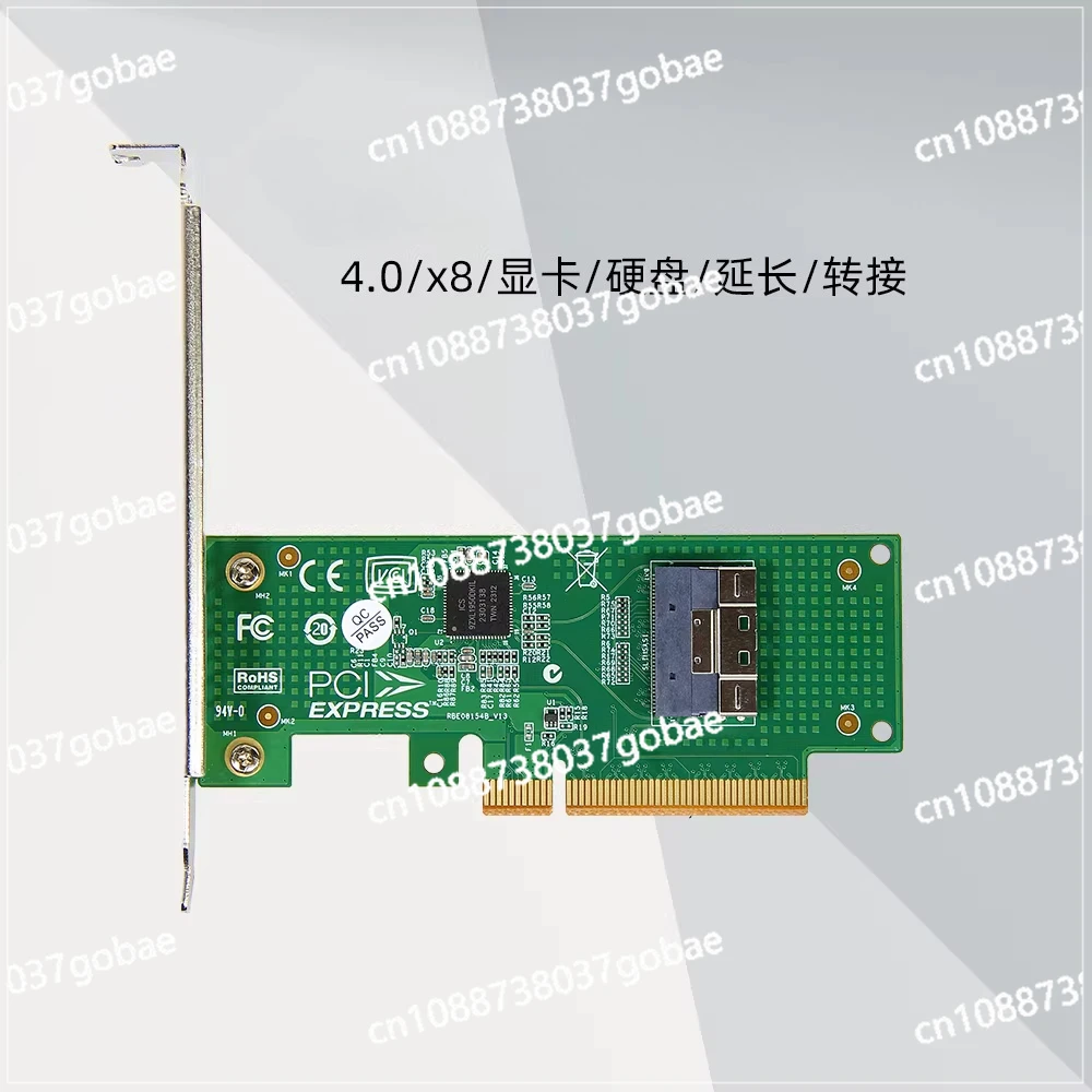Внешняя видеокарта с адаптером расширения U.2, PCIe4.0 x8, адаптер-карта половинной высоты 8654
Внешняя видеокарта с адаптером расширения U.2, PCIe4.0 x8, адаптер-карта половинной высоты 8654