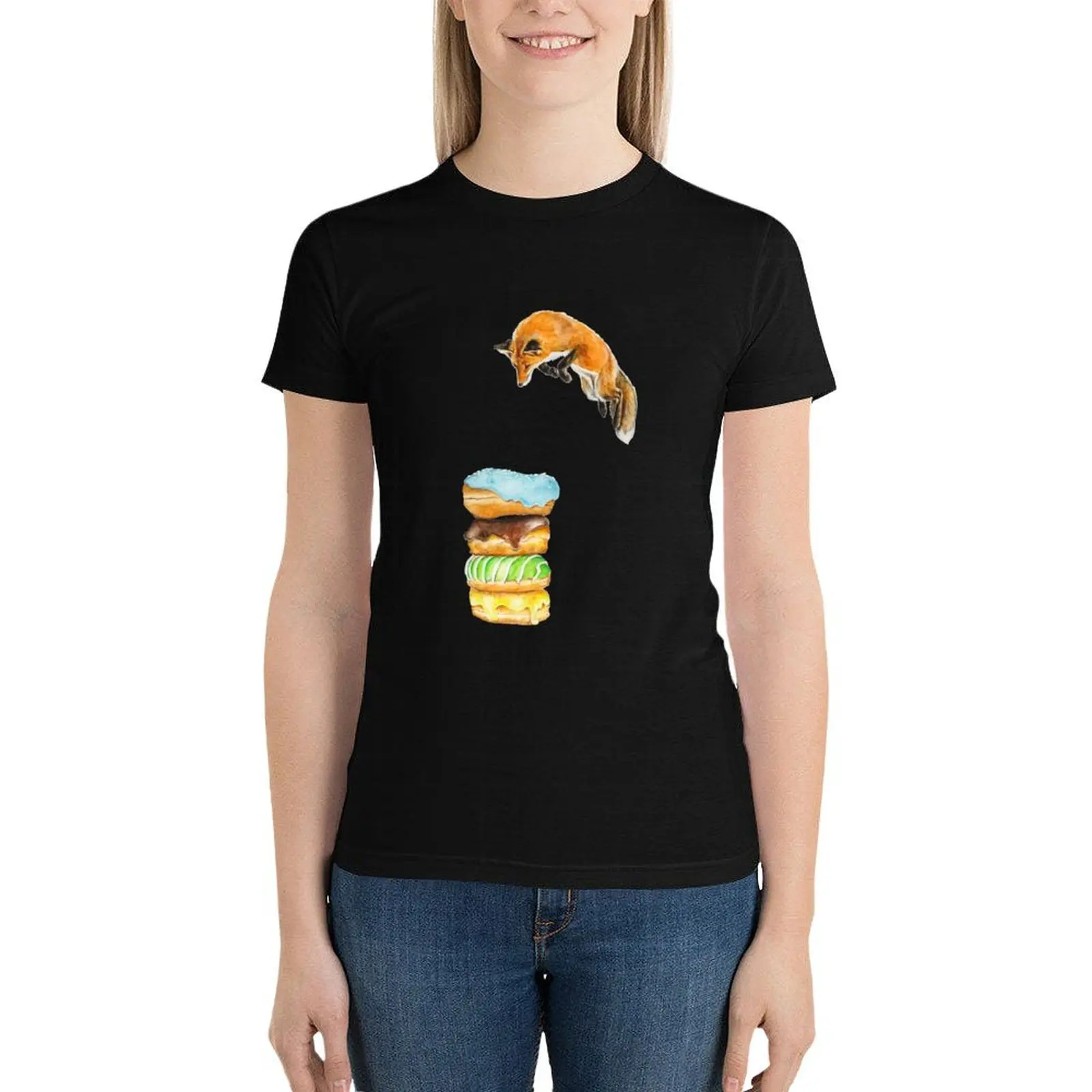 Donut Foxhole (Transparent Background) T-Shirt anime clothes cute clothes funny t shirt for Women
Donut Foxhole (Transparent Background) T-Shirt anime clothes cute clothes funny t shirt for Women