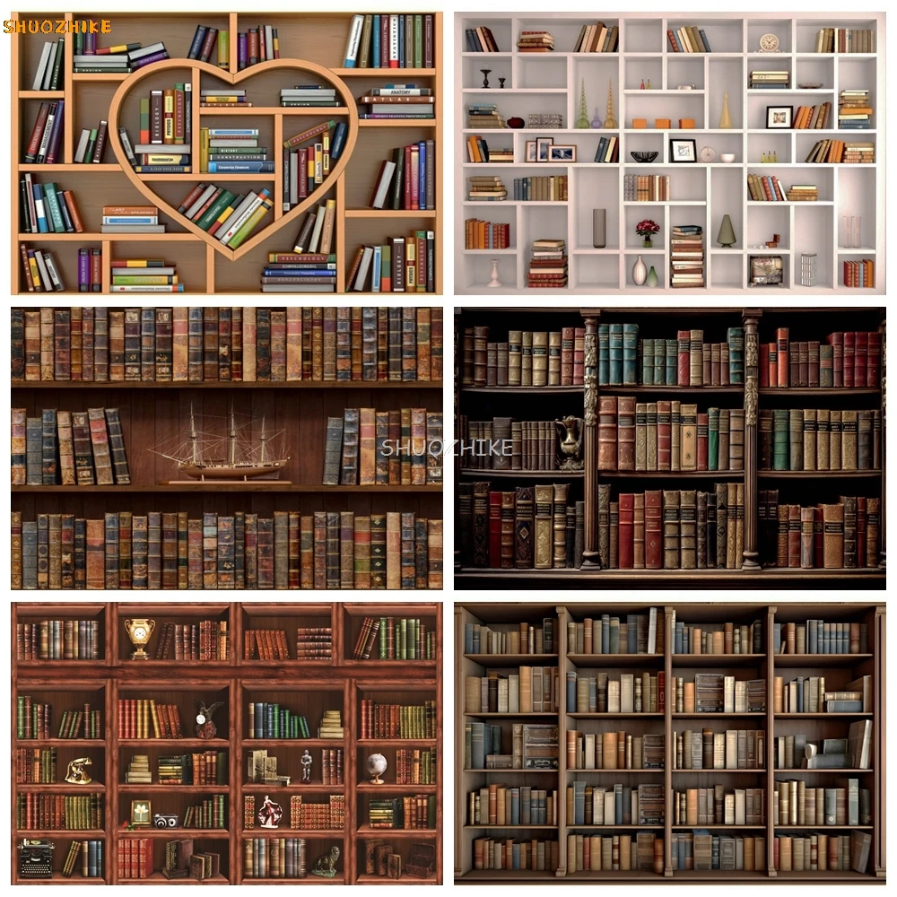 Vintage Wooden Bookshelf Photography Background School Library Bookshelf Decoration Kids Portrait Backdrop Photobooth Supplies
Vintage Wooden Bookshelf Photography Background School Library Bookshelf Decoration Kids Portrait Backdrop Photobooth Supplies