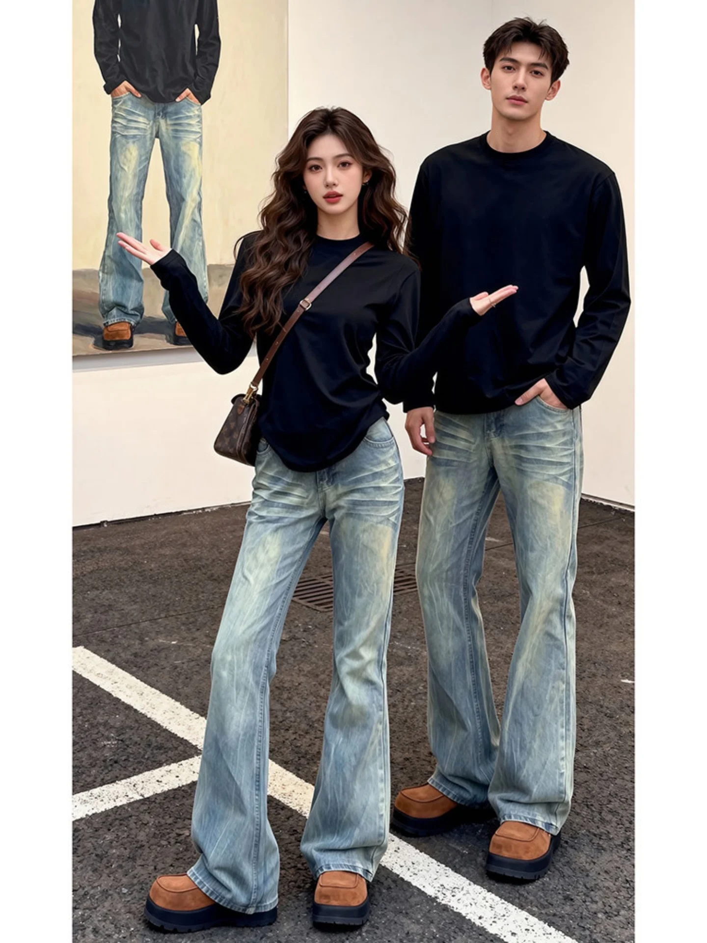 Light Blue Lightning Pattern Straight Leg Jeans High Waist Men Women Spring New Sle Leg Lengthening Pants Couple High Waist...
Light Blue Lightning Pattern Straight Leg Jeans High Waist Men Women Spring New Sle Leg Lengthening Pants Couple High Waist...