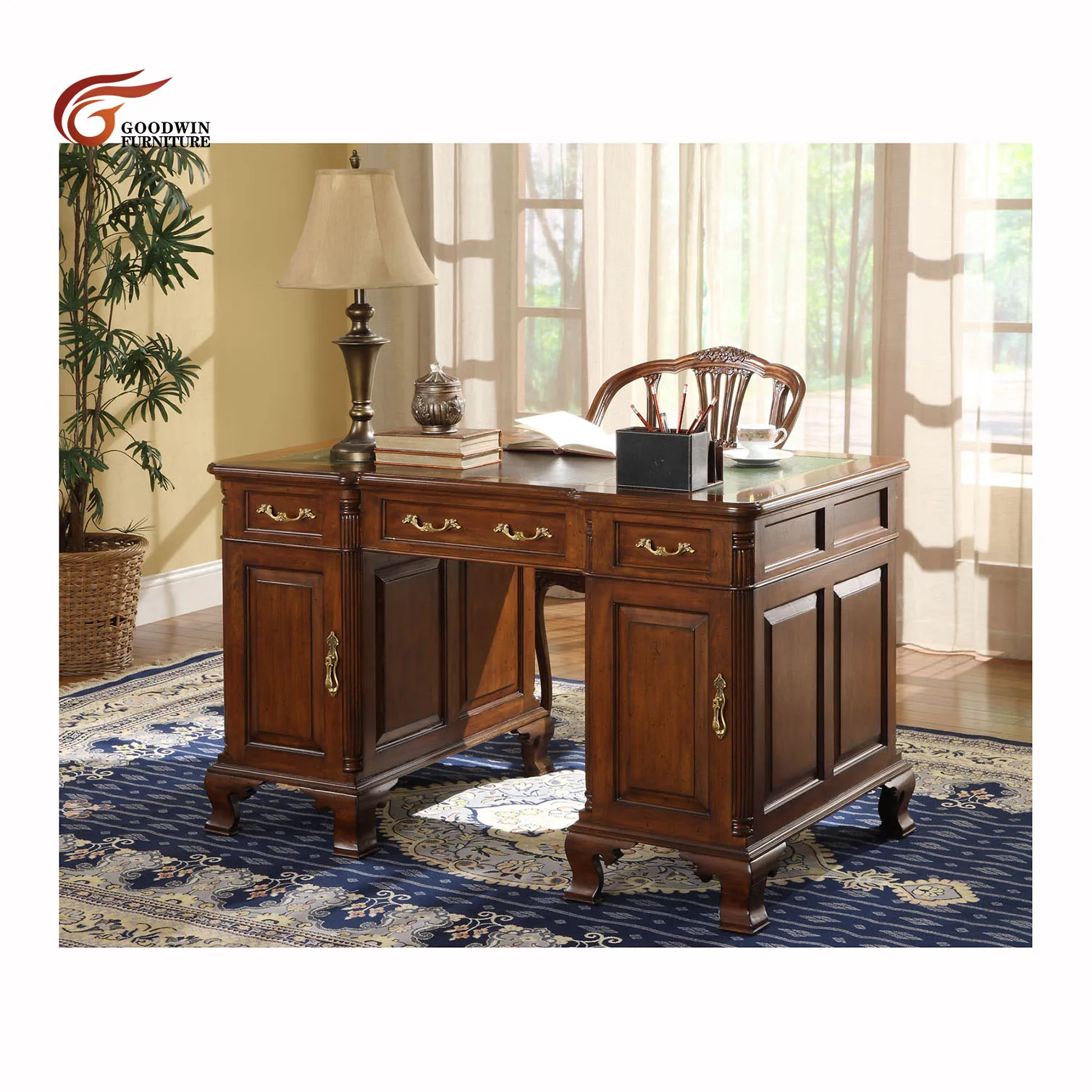 European Antique Classic Style Solid Wood Home Use Study Room Desk Study Room Chair Study Room Set GGM390
European Antique Classic Style Solid Wood Home Use Study Room Desk Study Room Chair Study Room Set GGM390