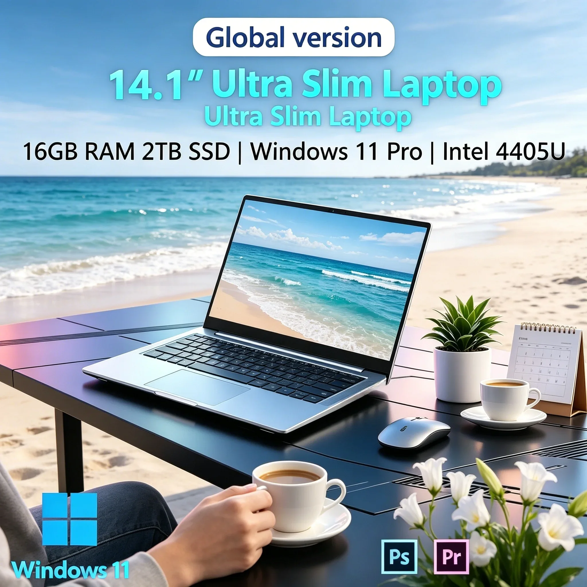 Lightweight 14.1'' Home Office Laptop 4405U Processor High Speed Daily Working Study Entertainment PC
Lightweight 14.1'' Home Office Laptop 4405U Processor High Speed Daily Working Study Entertainment PC