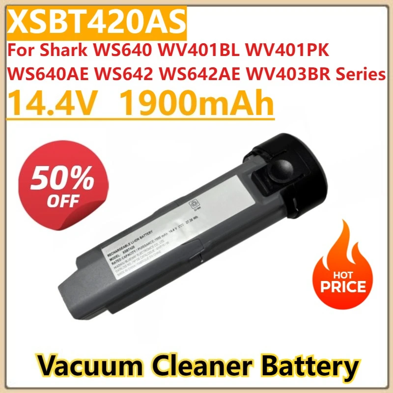New XSBT420AS Battery For Shark WS640 WV401BL WV401PK WS640AE WS642 WS642AE WV403BR Series XSBT420UK Cordless Vacuum Cleaner
New XSBT420AS Battery For Shark WS640 WV401BL WV401PK WS640AE WS642 WS642AE WV403BR Series XSBT420UK Cordless Vacuum Cleaner