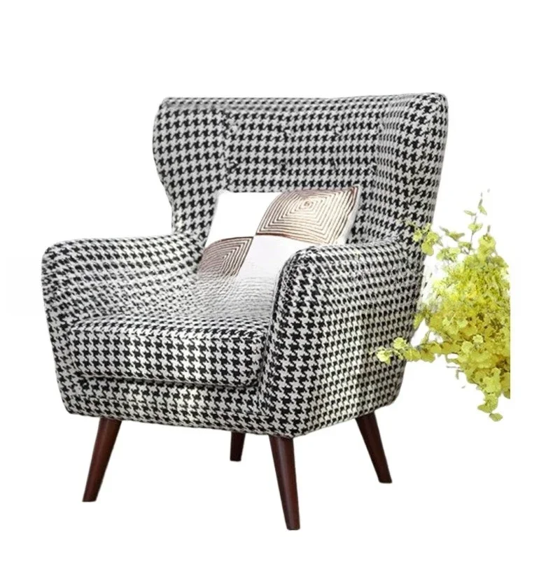 American fabric soft bag, sofa chair, living room thousand bird grid high back, tiger chair leisure, single sofa chair
American fabric soft bag, sofa chair, living room thousand bird grid high back, tiger chair leisure, single sofa chair