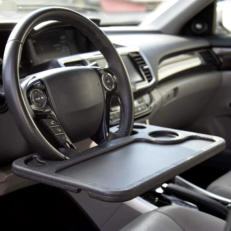 Car Office Desk Storage Rack Luxury Multi-function Steering-wheel Dining Table Dinner Plate Holder Small Interior Car Table