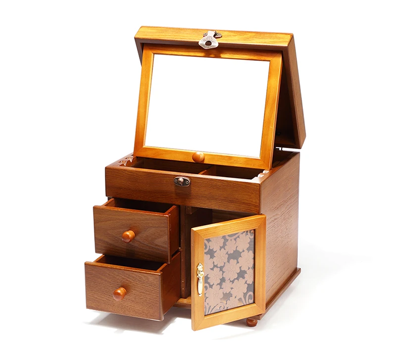 Женские часы, коробка для хранения косметики, бытовой органайзер для ювелирных изделий из цельного дерева, ретро-столик для макияжа
Женские часы, коробка для хранения косметики, бытовой органайзер для ювелирных изделий из цельного дерева, ретро-столик для макияжа