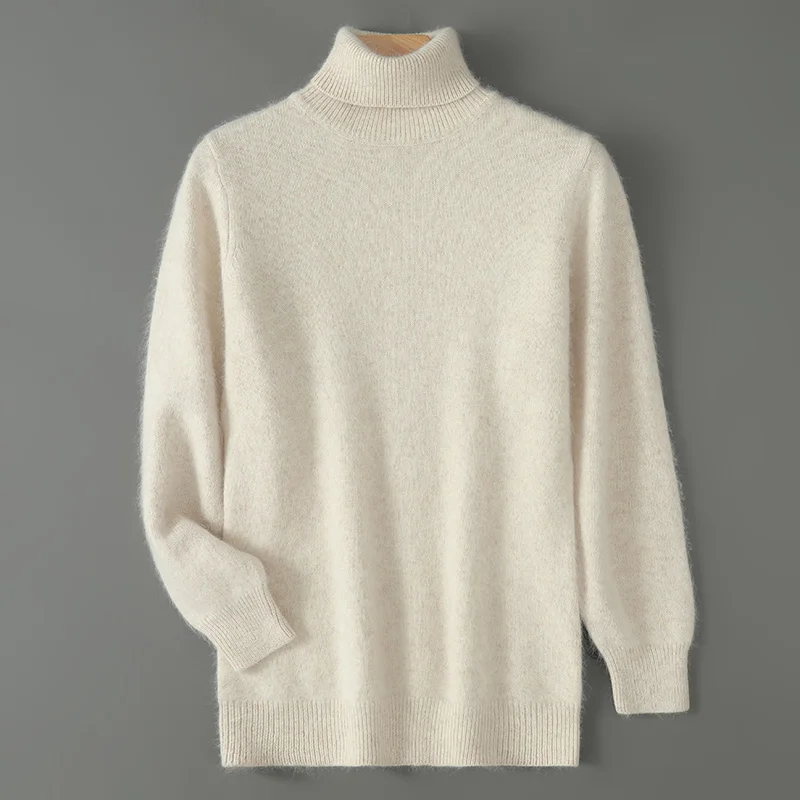 Autumn And Winter Wool Men's High-Necked Solid Color Pullover Sweater Knitted Bottoming Large Size Loose Mink Wool Sweater
Autumn And Winter Wool Men's High-Necked Solid Color Pullover Sweater Knitted Bottoming Large Size Loose Mink Wool Sweater