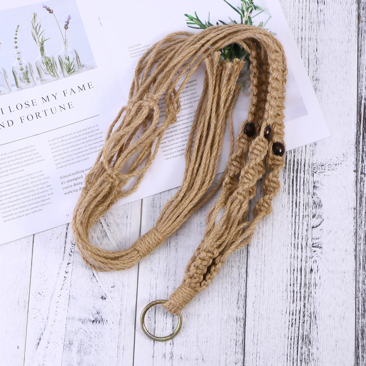 Cotton Rope Hanging Net Bag Macrame Plant Hanger European and American Outdoor Planter Kitchen
Cotton Rope Hanging Net Bag Macrame Plant Hanger European and American Outdoor Planter Kitchen