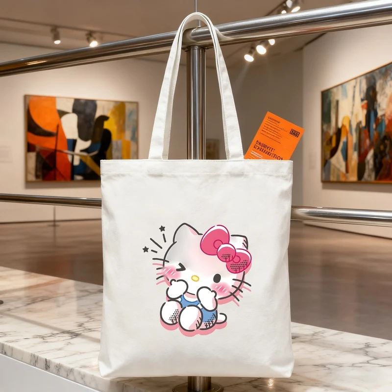 Холщовые сумки для покупок Hello Kitty большой вместимости, экологичные хлопковые сумки-тоут с мультяшным принтом, многоразовые сумки через плечо, сумки-тоут, бежевые
Холщовые сумки для покупок Hello Kitty большой вместимости, экологичные хлопковые сумки-тоут с мультяшным принтом, многоразовые сумки через плечо, сумки-тоут, бежевые