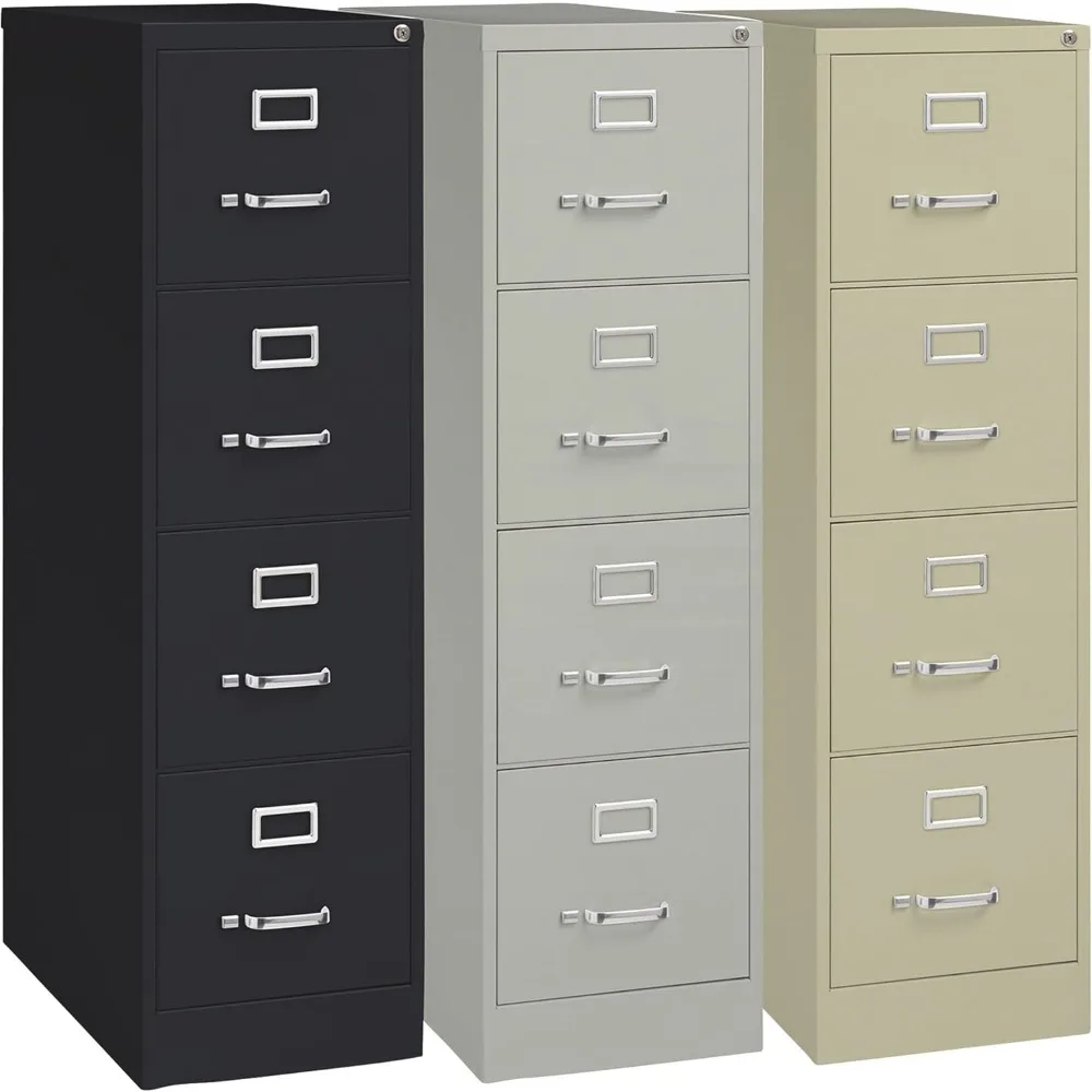 Four-drawer metal file cabinet designed for letter-sized documents - durable, spacious, classic-style file cabinet
Four-drawer metal file cabinet designed for letter-sized documents - durable, spacious, classic-style file cabinet