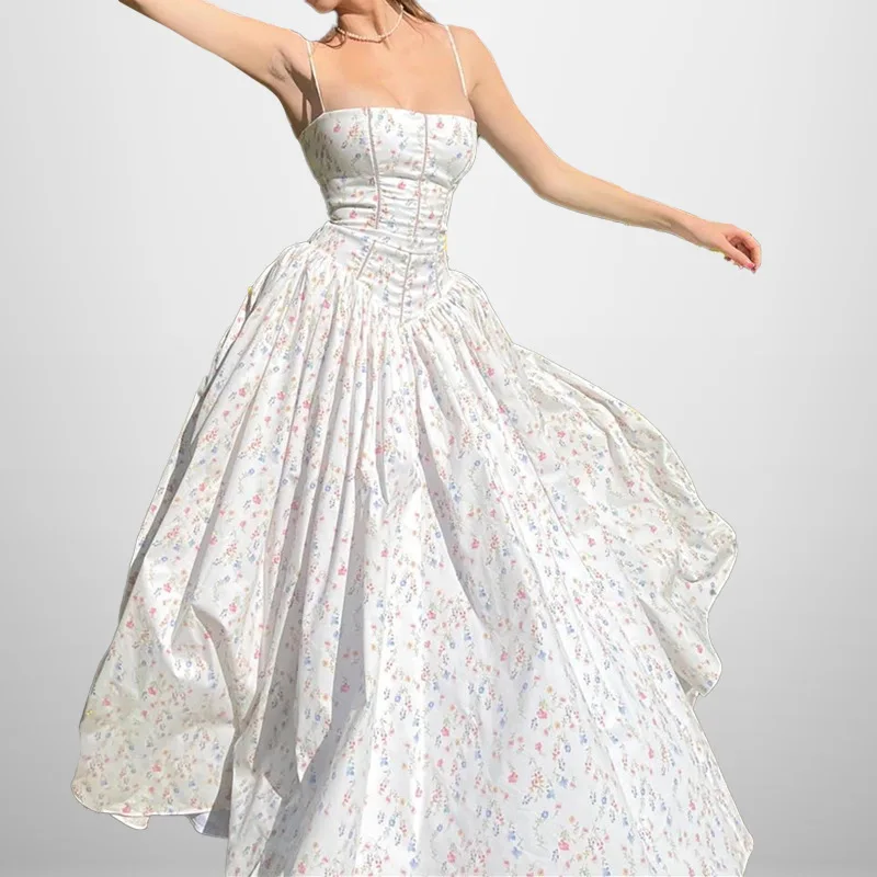 2025Best-Selling New Type European and American Women's Clothing New Elegant and Fashionable Printed Sling Waist-Controlled Larg
2025Best-Selling New Type European and American Women's Clothing New Elegant and Fashionable Printed Sling Waist-Controlled Larg