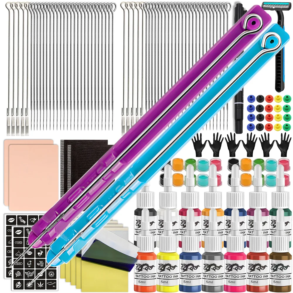 3D Hand Poke and Stick Tattoo Kit with Tattoo Needles Pigment Tattoo Ink Cups Inks for DIY Body Arts Tattoo Set for Beginners
3D Hand Poke and Stick Tattoo Kit with Tattoo Needles Pigment Tattoo Ink Cups Inks for DIY Body Arts Tattoo Set for Beginners