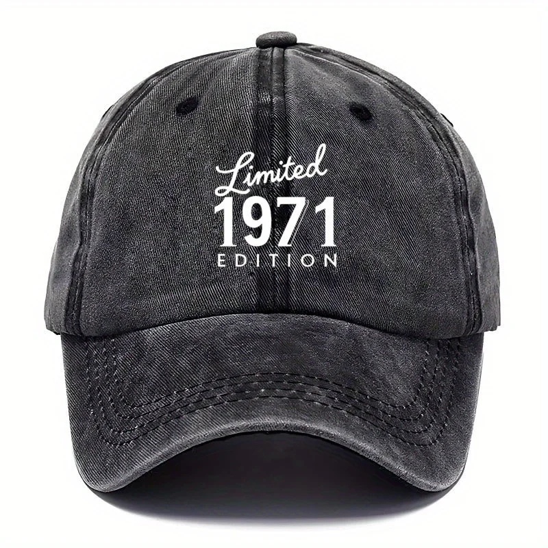 Limited 1971 Edition Adjustable Baseball Cap - Vintage 1971 Design, Lightweight & Breathable for Outdoor, Camping, Parties, Ever
Limited 1971 Edition Adjustable Baseball Cap - Vintage 1971 Design, Lightweight & Breathable for Outdoor, Camping, Parties, Ever