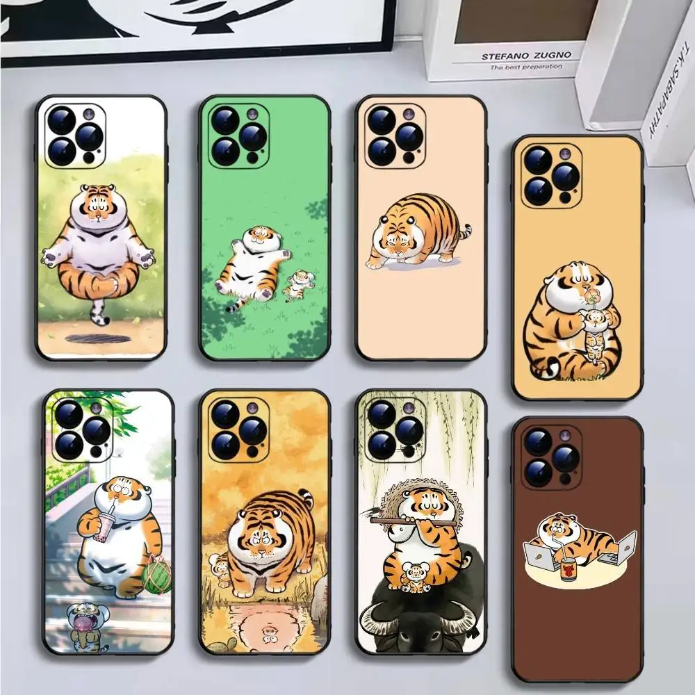 Cartoon Fat Tiger Phone Case For iPhone16,15,14,13,12,11 Plus,Pro Max,XS,X,XR,SE,Mini,8,7,Soft Black Cover
Cartoon Fat Tiger Phone Case For iPhone16,15,14,13,12,11 Plus,Pro Max,XS,X,XR,SE,Mini,8,7,Soft Black Cover