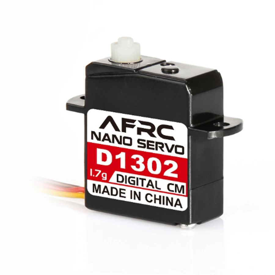 A88M AFRC D1302 Mini 1.7G Large Torque Mini Digital Servo JST1.0 Connector for RC Model Drone Airplane Helicopter
A88M AFRC D1302 Mini 1.7G Large Torque Mini Digital Servo JST1.0 Connector for RC Model Drone Airplane Helicopter