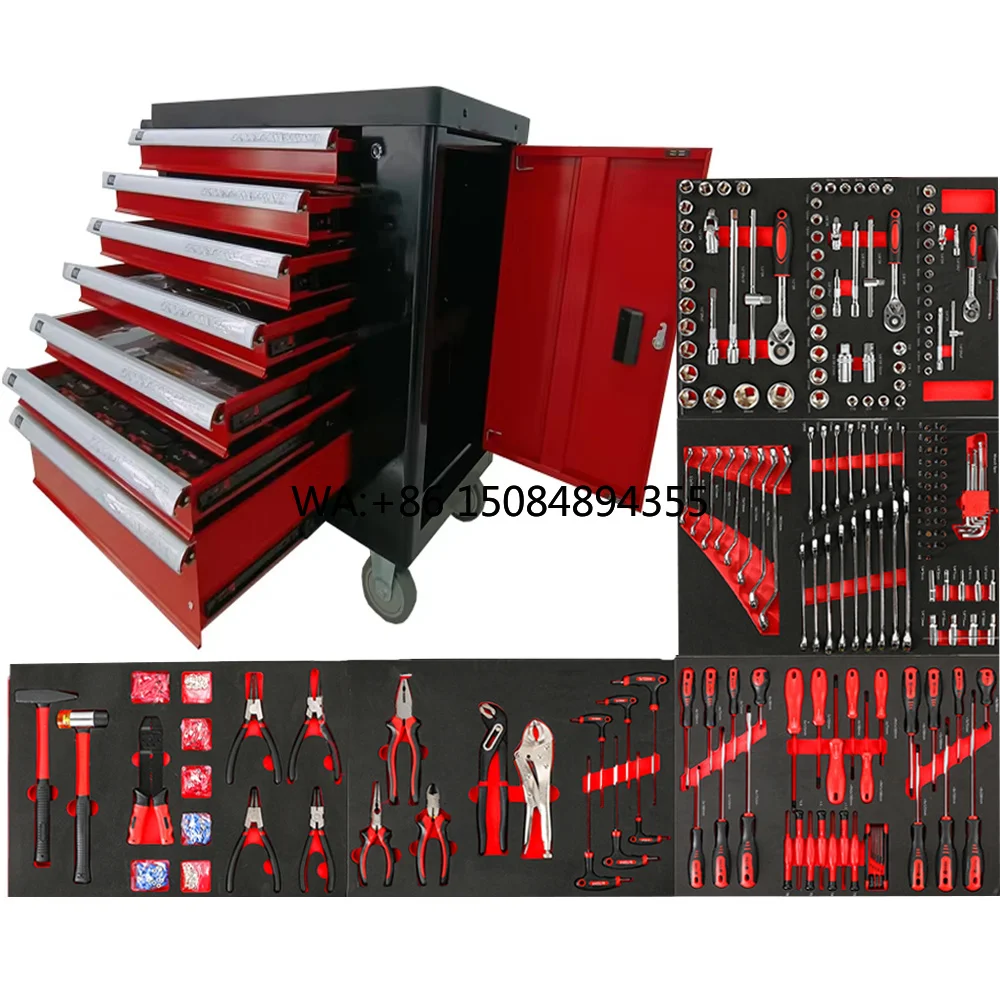 CE Certified Heavy Metal Combination Workshop Cabinet 420 Pcs Mechanic Tool Sets Customizable OEM for Garage Workbench Handcart
CE Certified Heavy Metal Combination Workshop Cabinet 420 Pcs Mechanic Tool Sets Customizable OEM for Garage Workbench Handcart