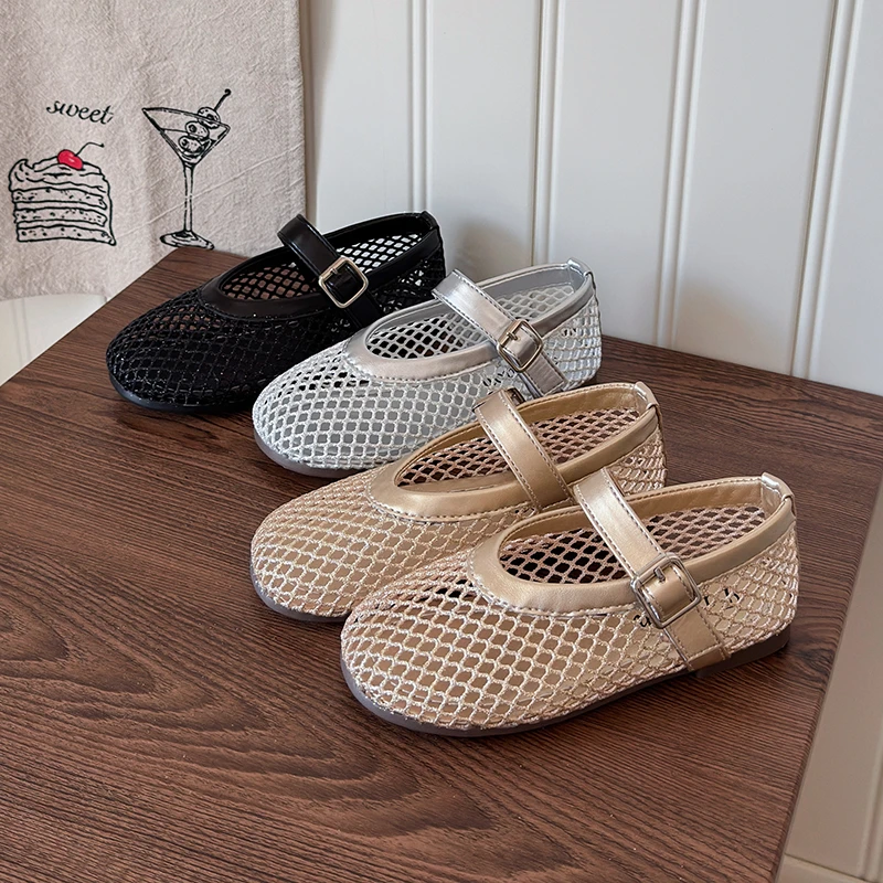 Girl's Mesh Sandals With Buckle Strap Minimalist Kids Summer Shoes Flat Breathable Stylish Casual Daily Children Sandal 23-36
Girl's Mesh Sandals With Buckle Strap Minimalist Kids Summer Shoes Flat Breathable Stylish Casual Daily Children Sandal 23-36