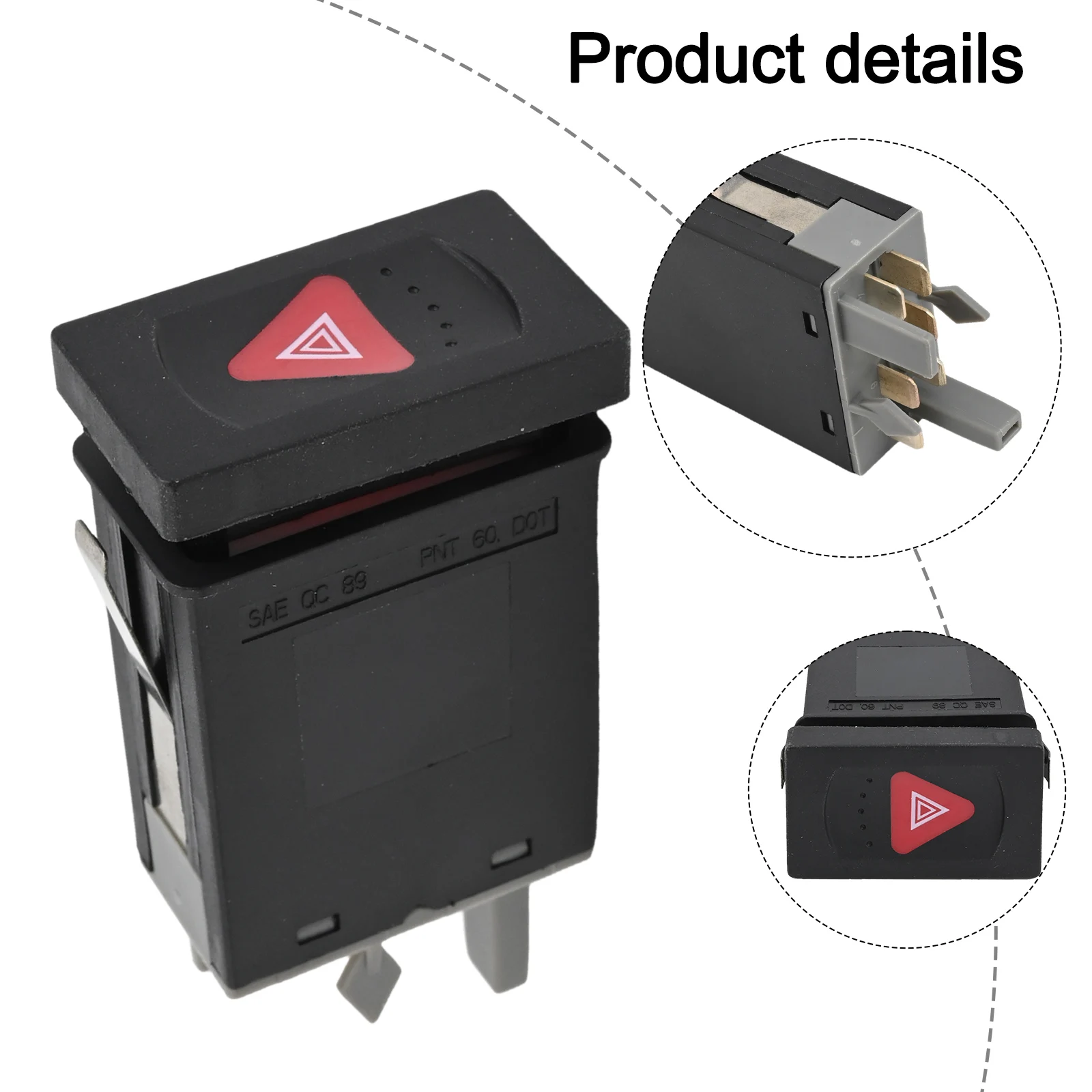 Car Hazard Indicator Light Switch Button Compatible with For PASSAT B5.5 1998-2005 OEM Number 3B0953235D 3B0953235B Replacement
Car Hazard Indicator Light Switch Button Compatible with For PASSAT B5.5 1998-2005 OEM Number 3B0953235D 3B0953235B Replacement